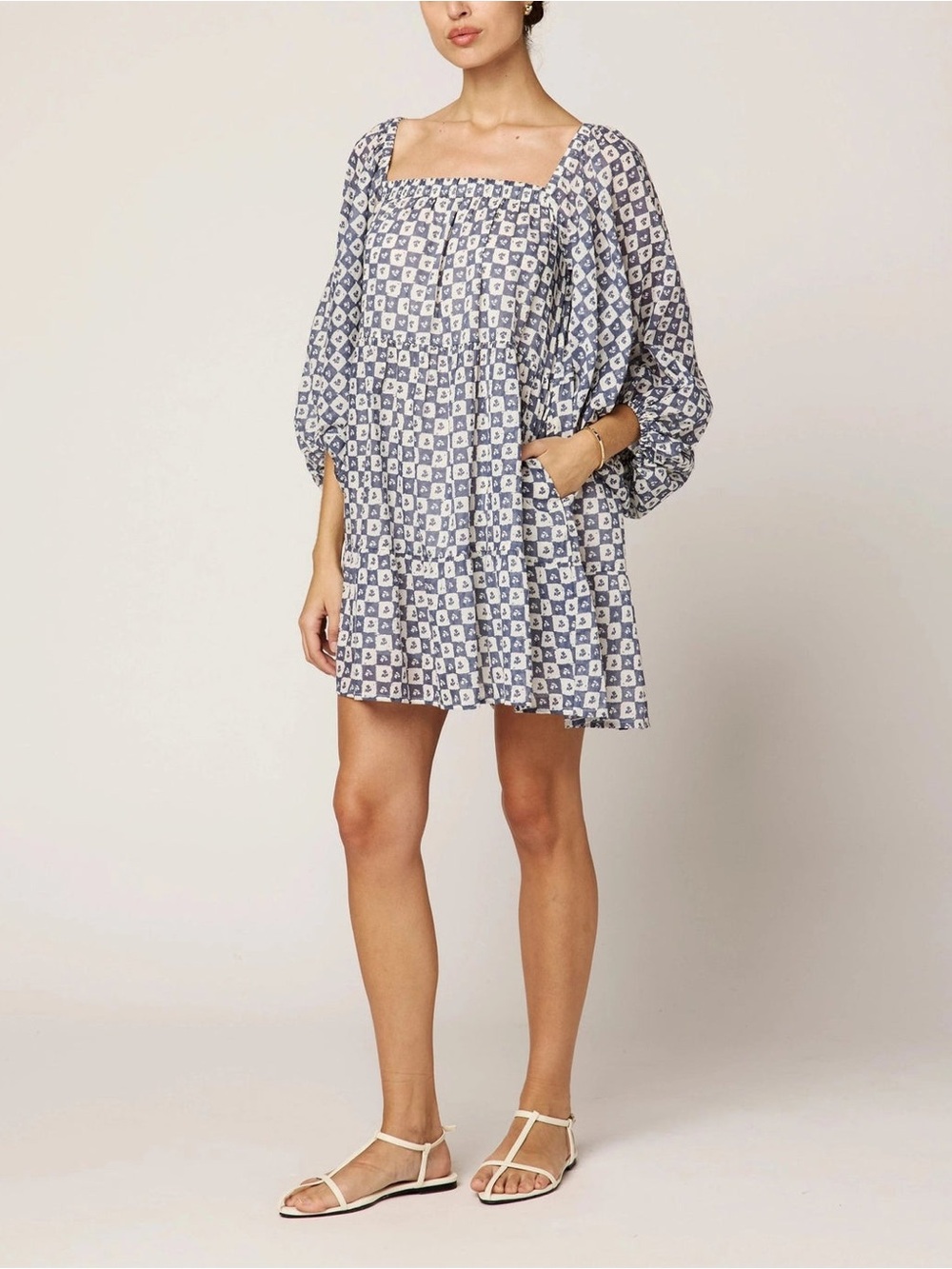 NWT Cleobella Hattie Mini Dress in Piazze Check in size XS